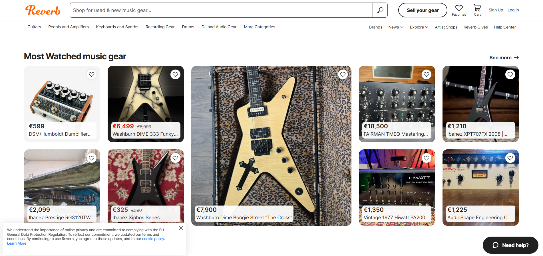 Reverb ヘルプデスク連絡先