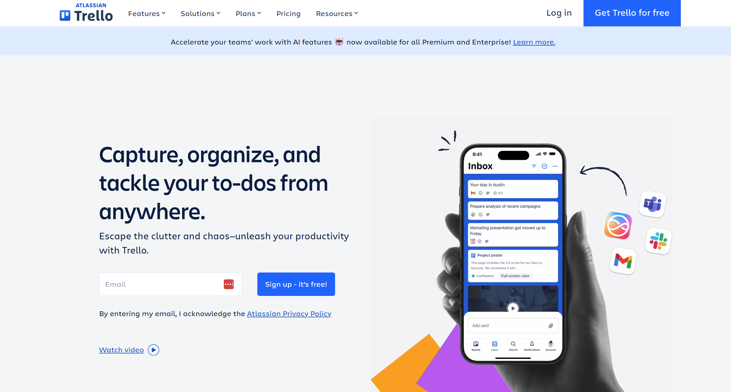 Trello ヘルプデスク連絡先