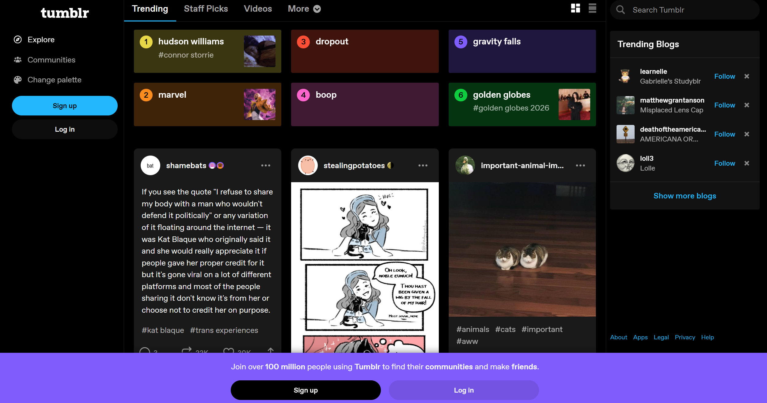 Tumblrヘルプデスク連絡先