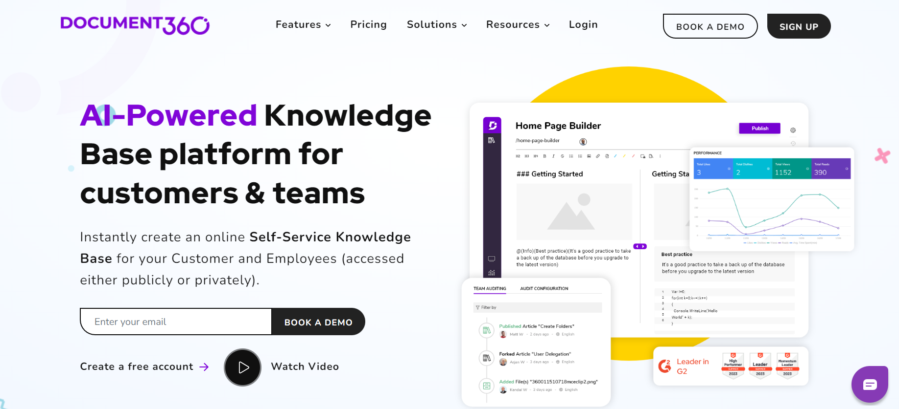 Document360ホームページ