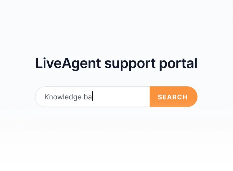 記事、ガイド、FAQポータルを備えたLiveAgentナレッジベース