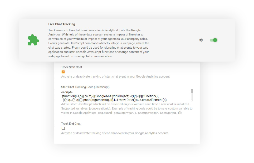 LiveAgentのチャット埋め込みトラッキング