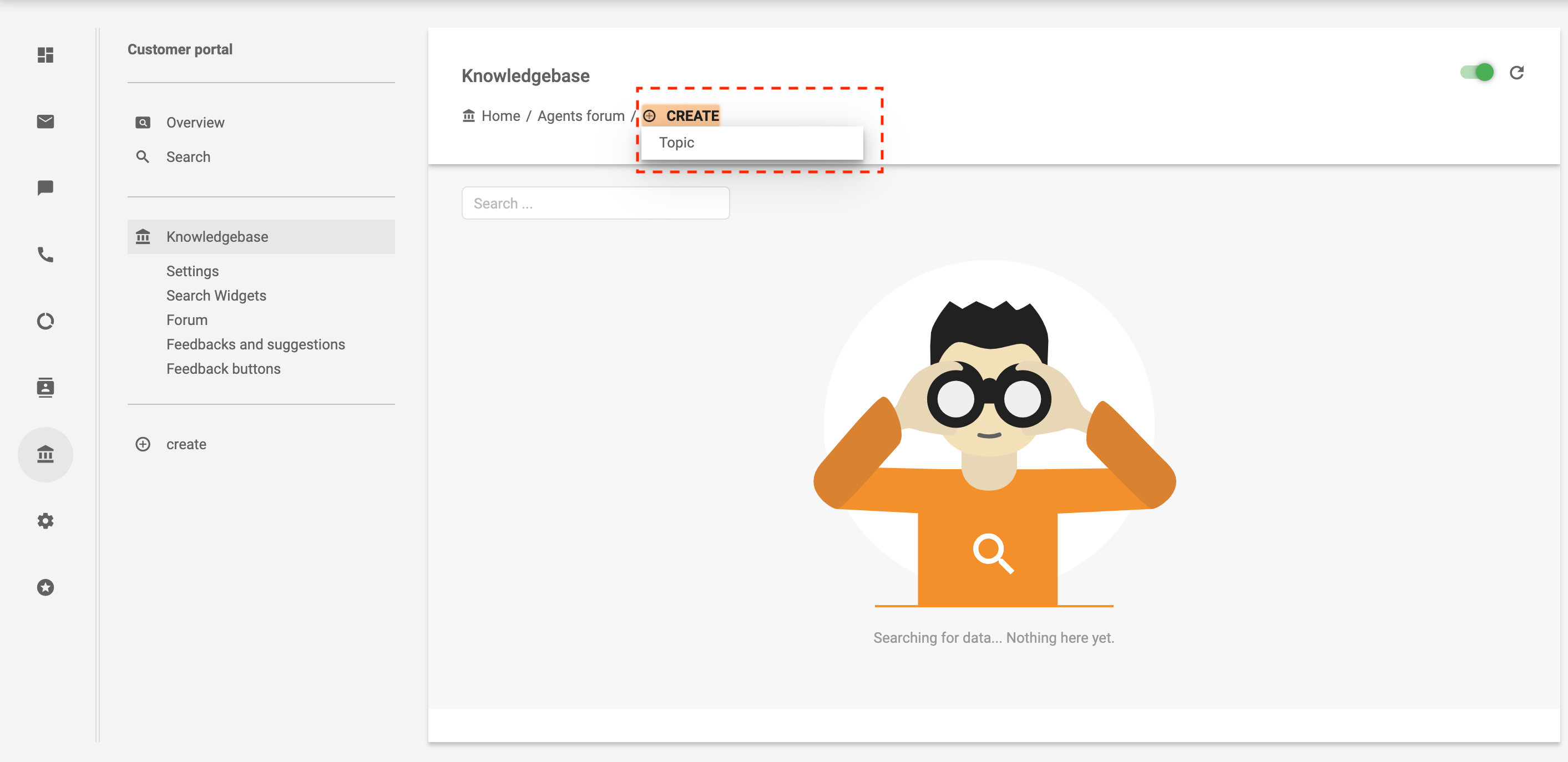 エージェントフォーラムでトピックを作成 - LiveAgent