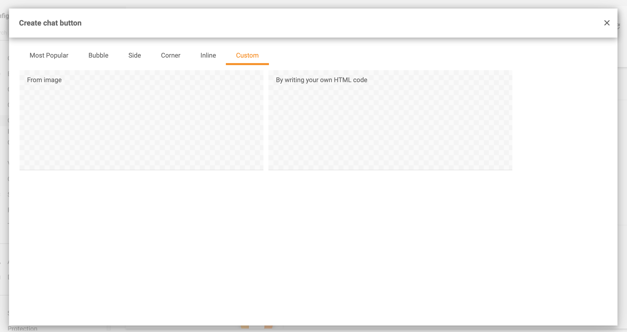 カスタマイズ可能なチャットボタン LiveAgent
