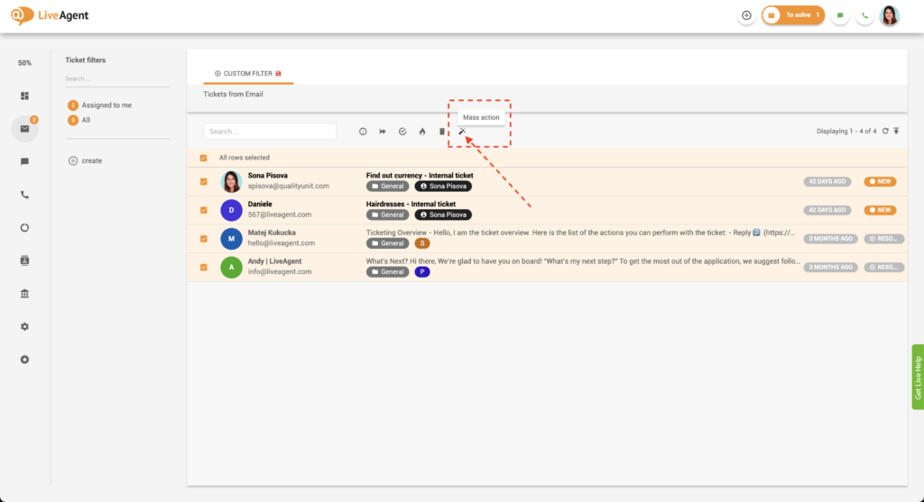 一括操作ボタン