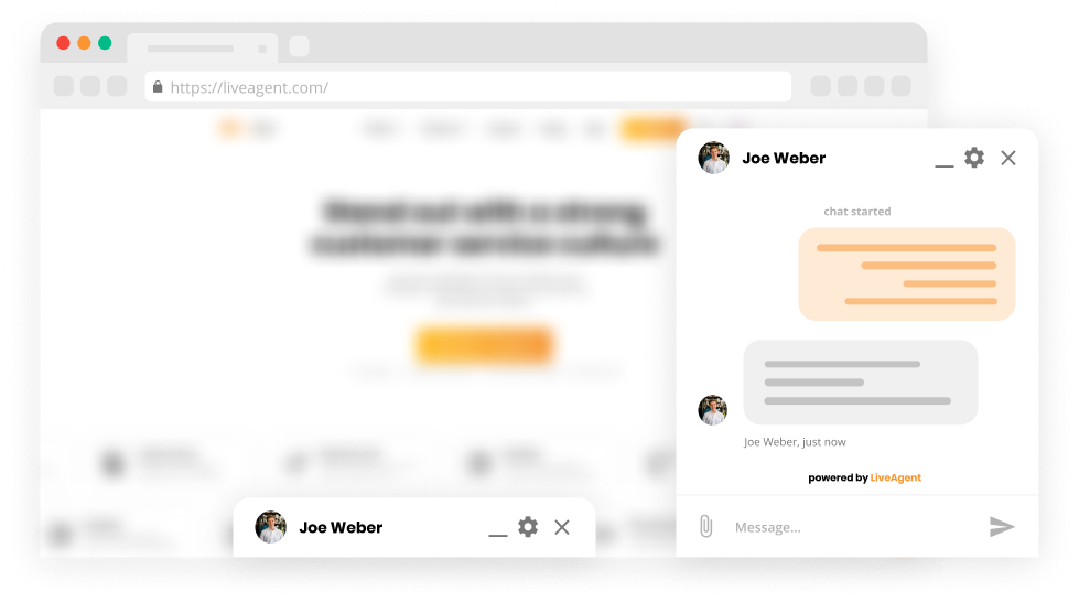 ドッキングされたチャットウィンドウ