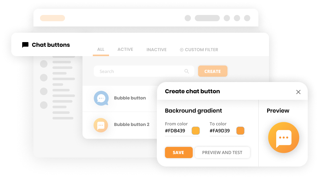 ライブチャット接続モックアップ
