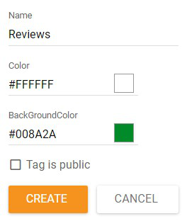 LiveAgentのタグプロパティを変更する