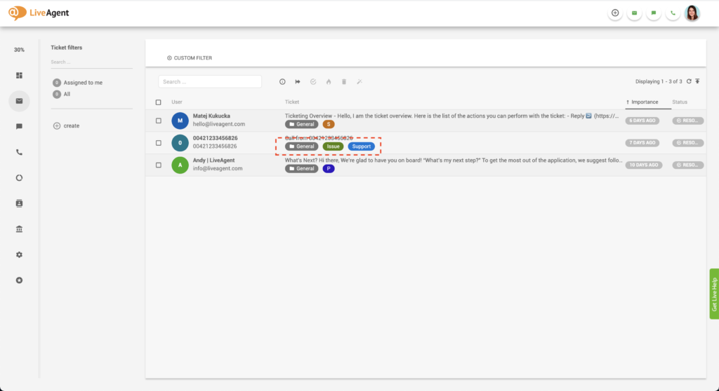 ユニバーサルインボックスチケッティングタグ