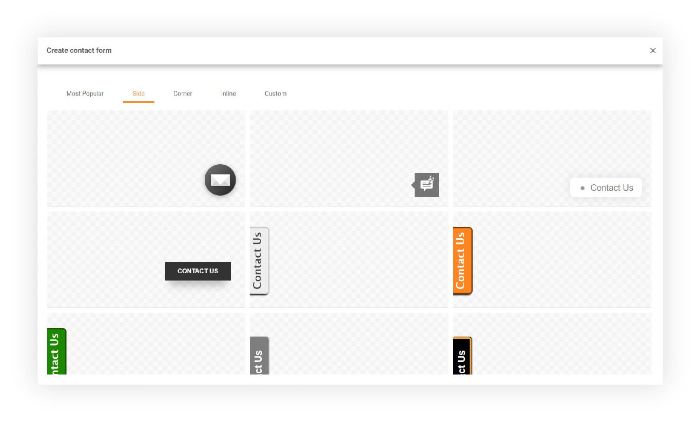 LiveAgent お問い合わせフォームギャラリー