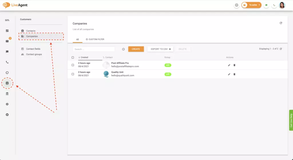 企業を見つける