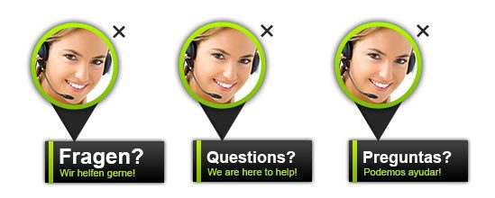 Example of multilingual support in LiveAgent