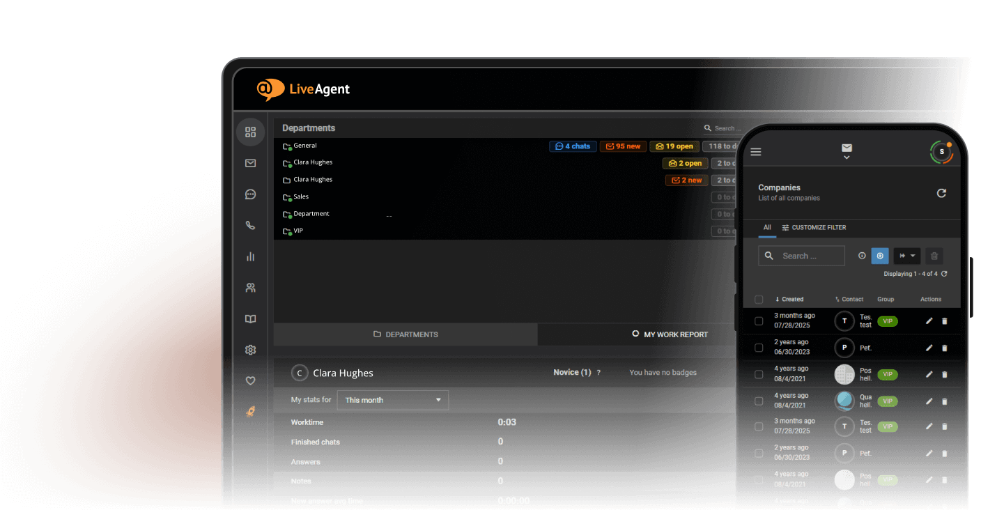 LiveAgent Dashboard