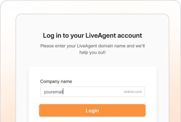 LiveAgentトライアルにサインアップ