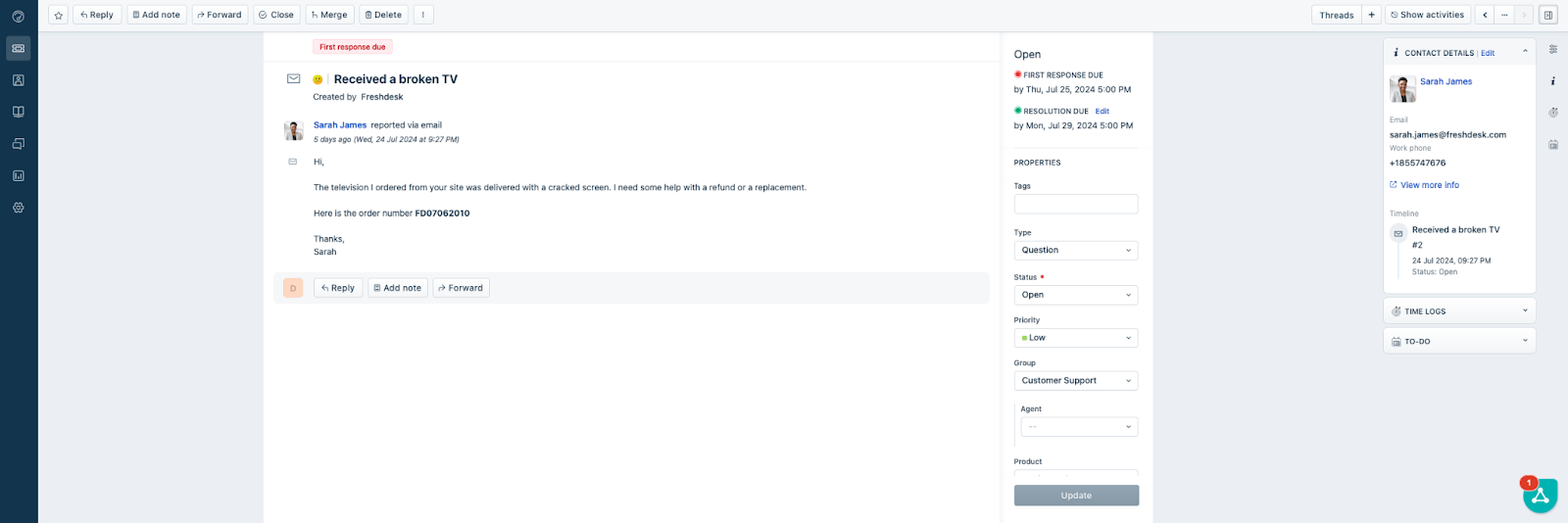HubSpotのチケット環境