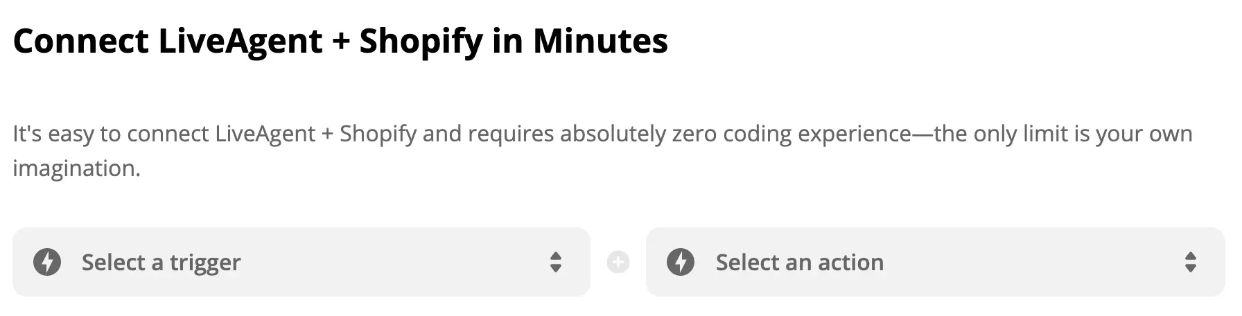 Zapierでトリガーとアクションを選択