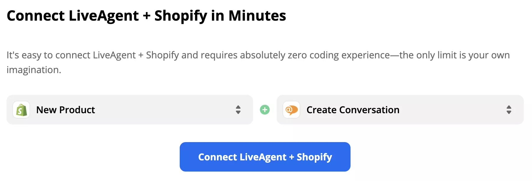 選択されたトリガー「新製品」とアクション「会話を作成」