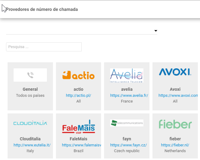 FaleMaisプロバイダー