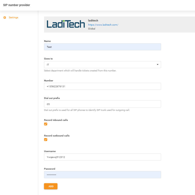 LadiTechの認証情報