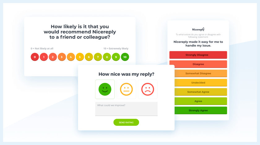 Nicereply調査カスタマイズオプション