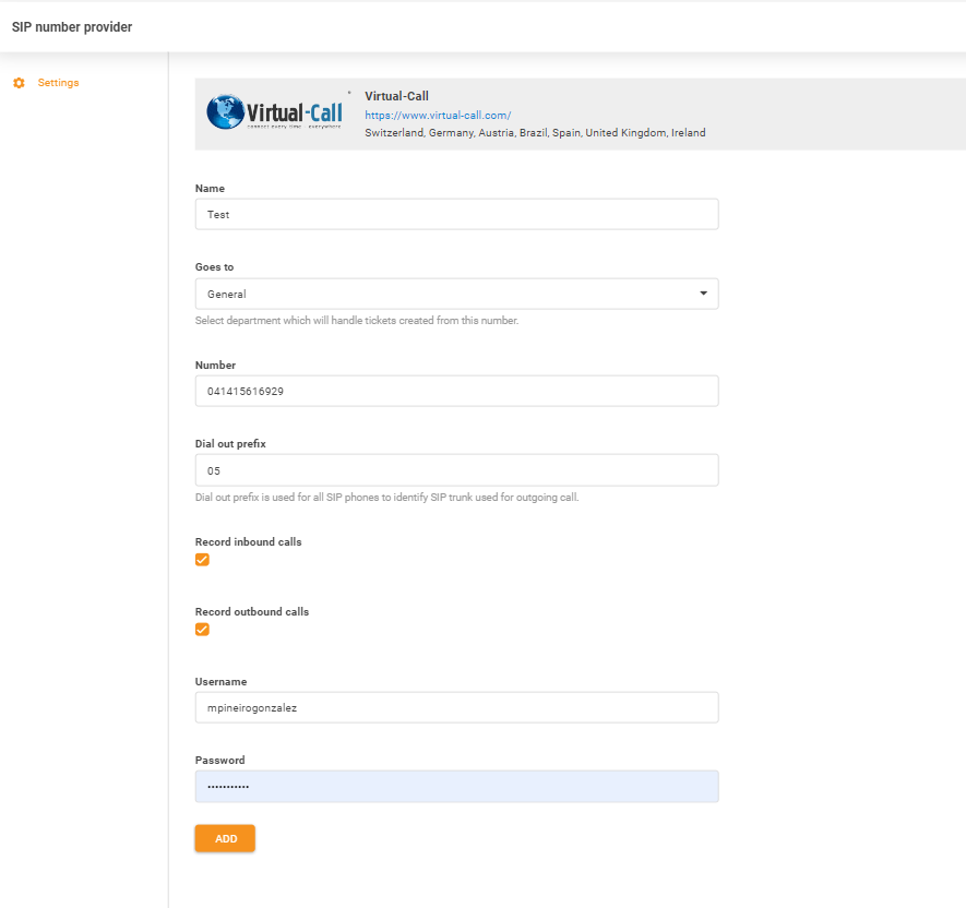 Virtual-Call credentials