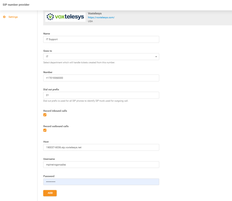 Voxtelesys認証情報