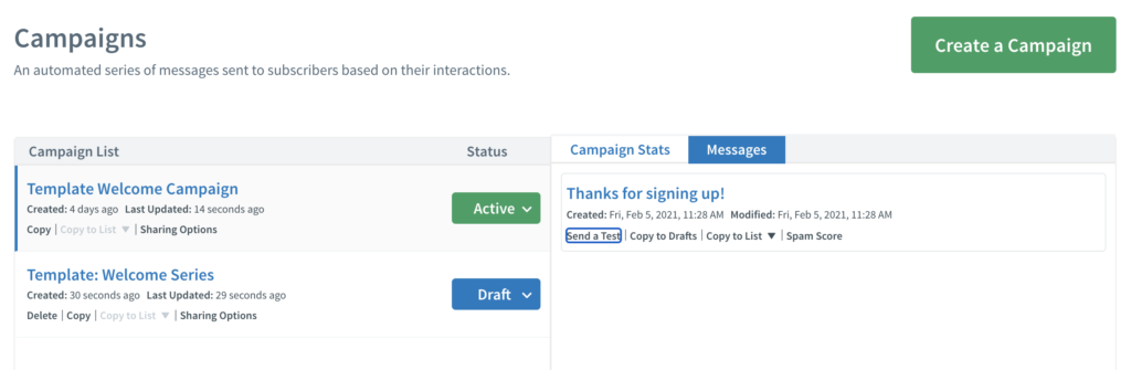 AWeberキャンペーンプレビュー