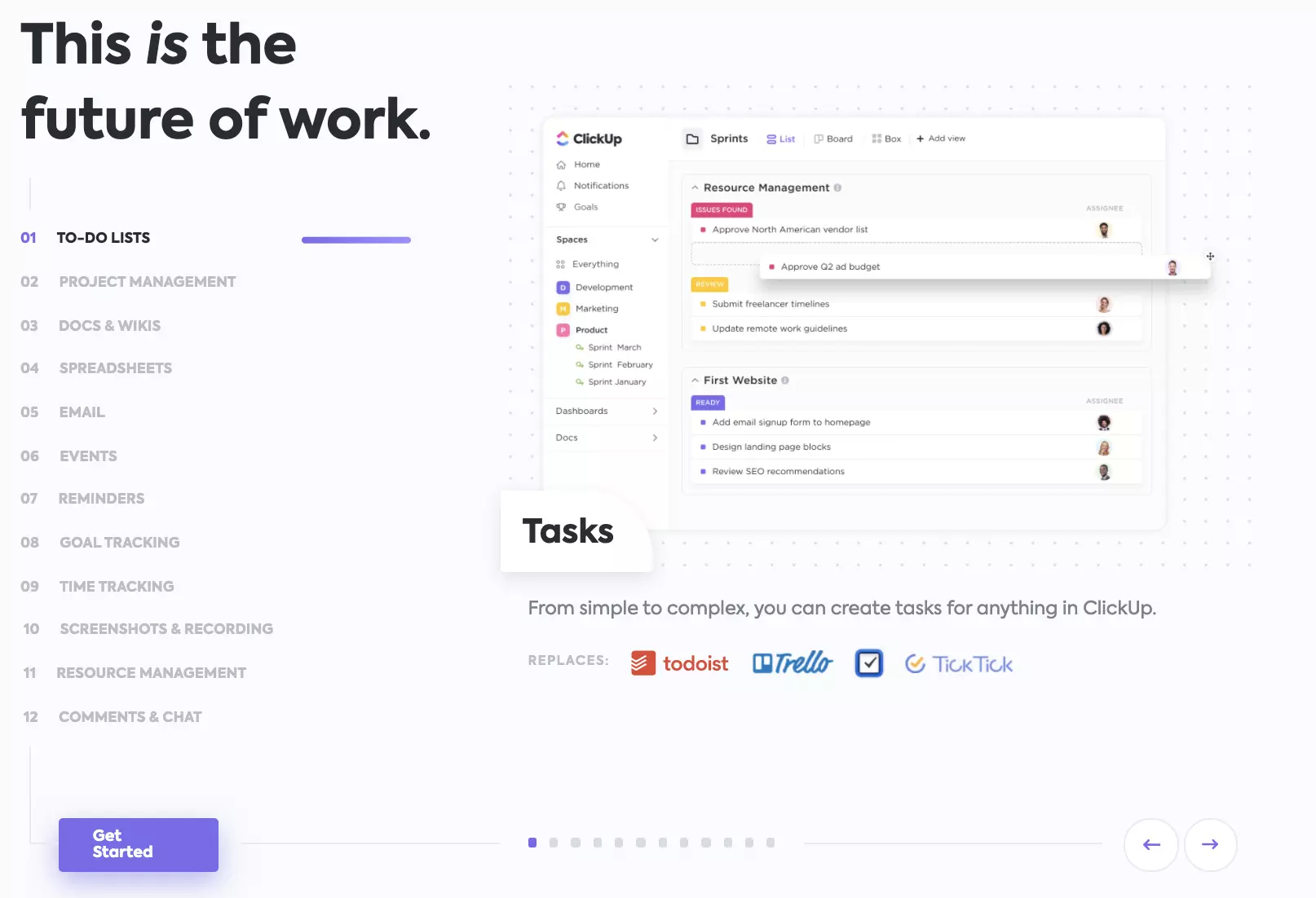 ClickUpのAPIジェネレータ