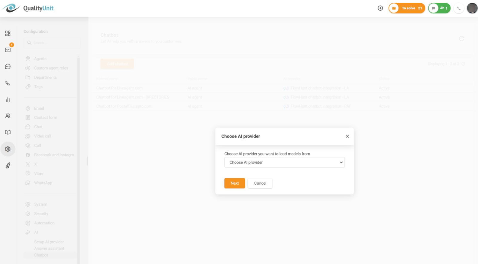 AIチャットボットプロバイダーの選択
