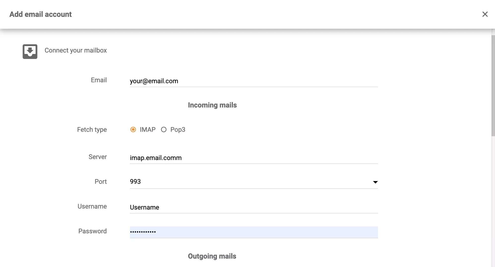 LiveAgentのhMailServer統合設定