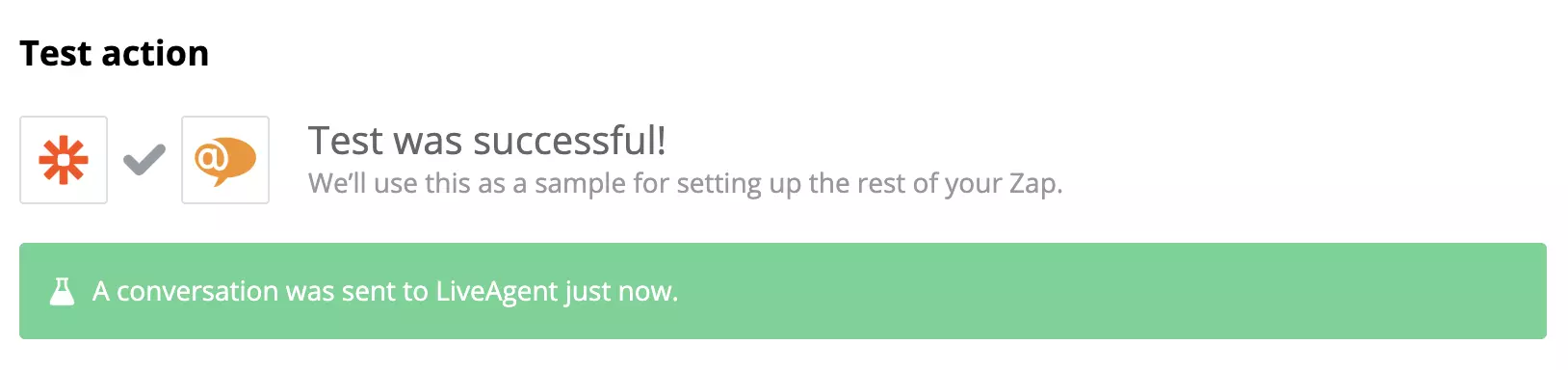LiveAgentとAsana連携テスト成功