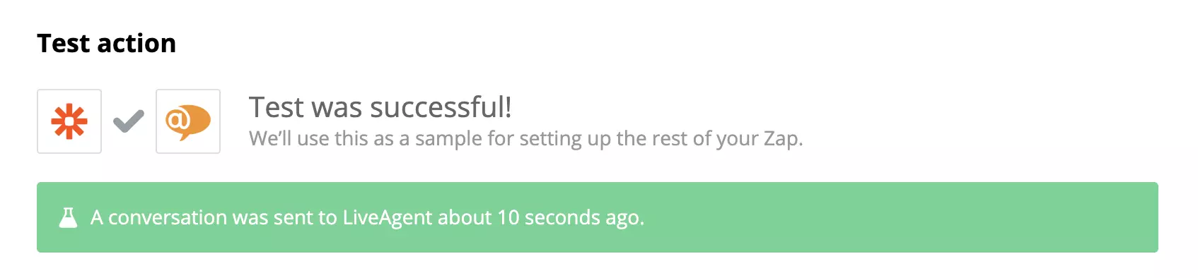 HubSpotとLiveAgent統合の成功したテスト