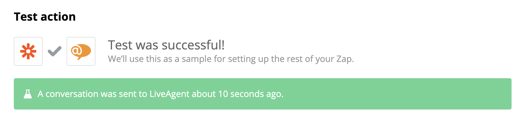 ShipStationとLiveAgent統合の成功したテスト