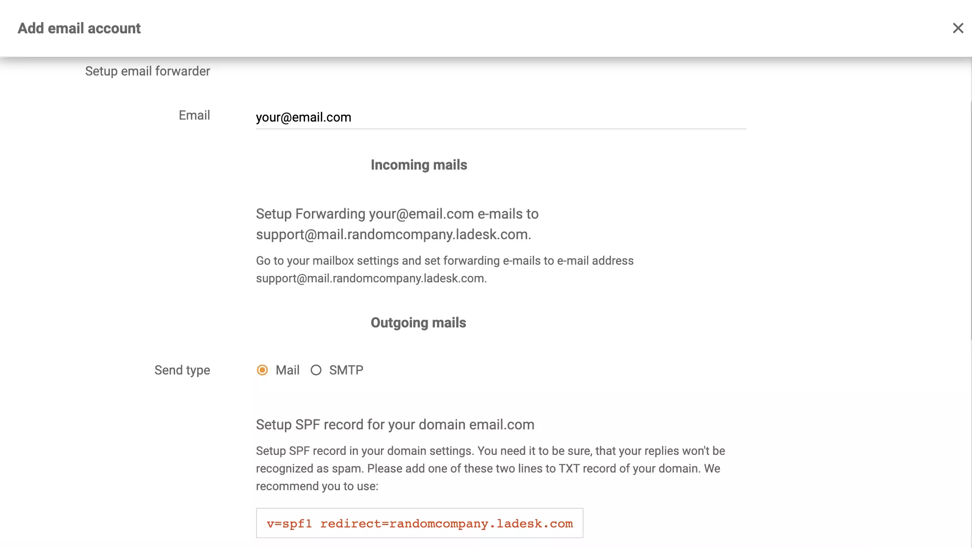 LiveAgentでのMicrosoft Exchange Serverメール転送セットアップ