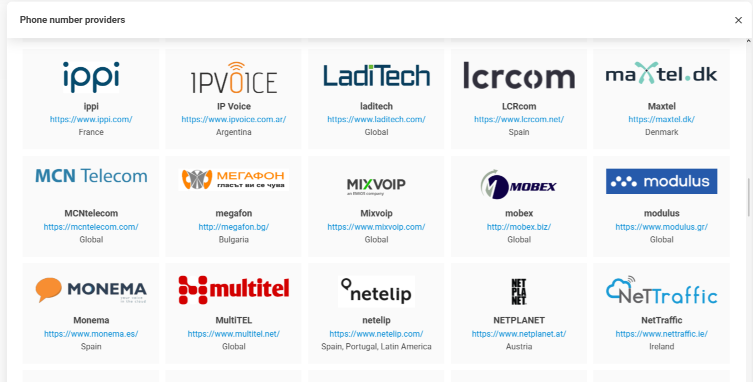 Modulus VoIPパートナーLiveAgent