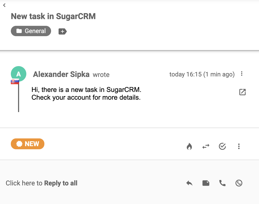 SugarCRMとの統合に成功した後、LiveAgentに到着したチケット