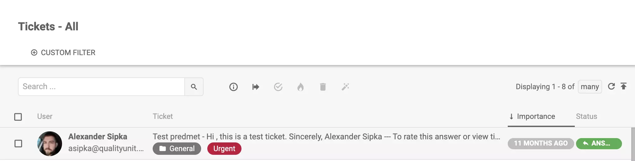 LiveAgent - チケットの緊急タグ