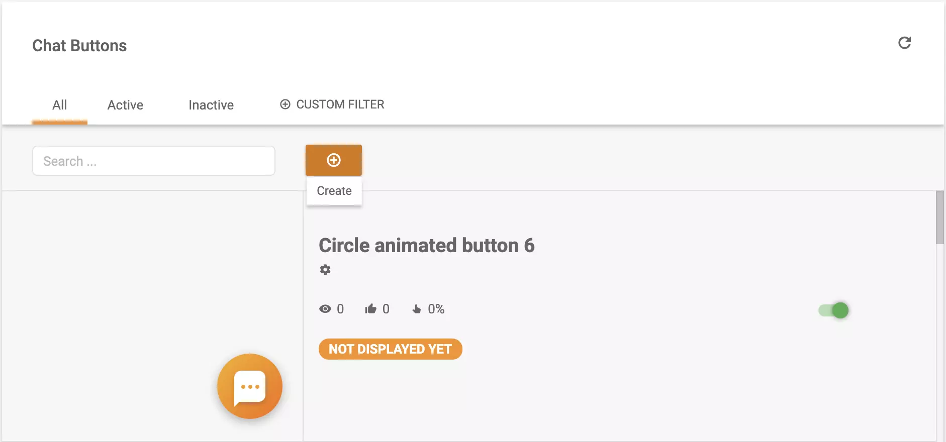 LiveAgent設定でのチャットボタン作成
