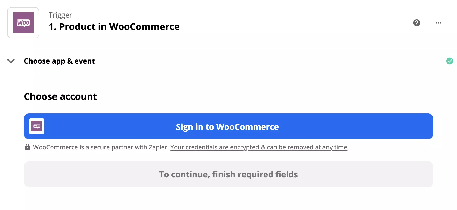 ログインオプション付きのWooCommerceトリガー設定