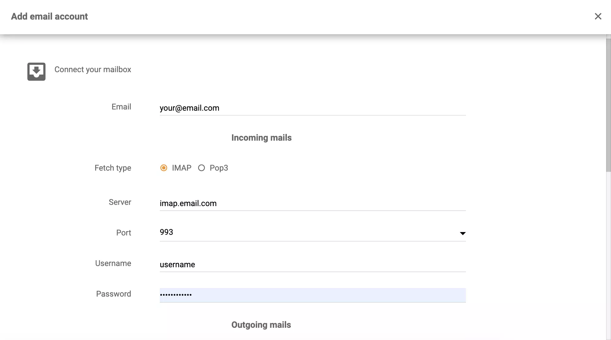 LiveAgent 統合の Zentyal 詳細