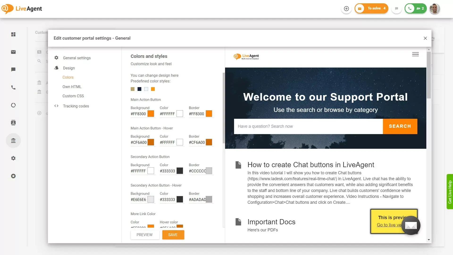 LiveAgentナレッジベース