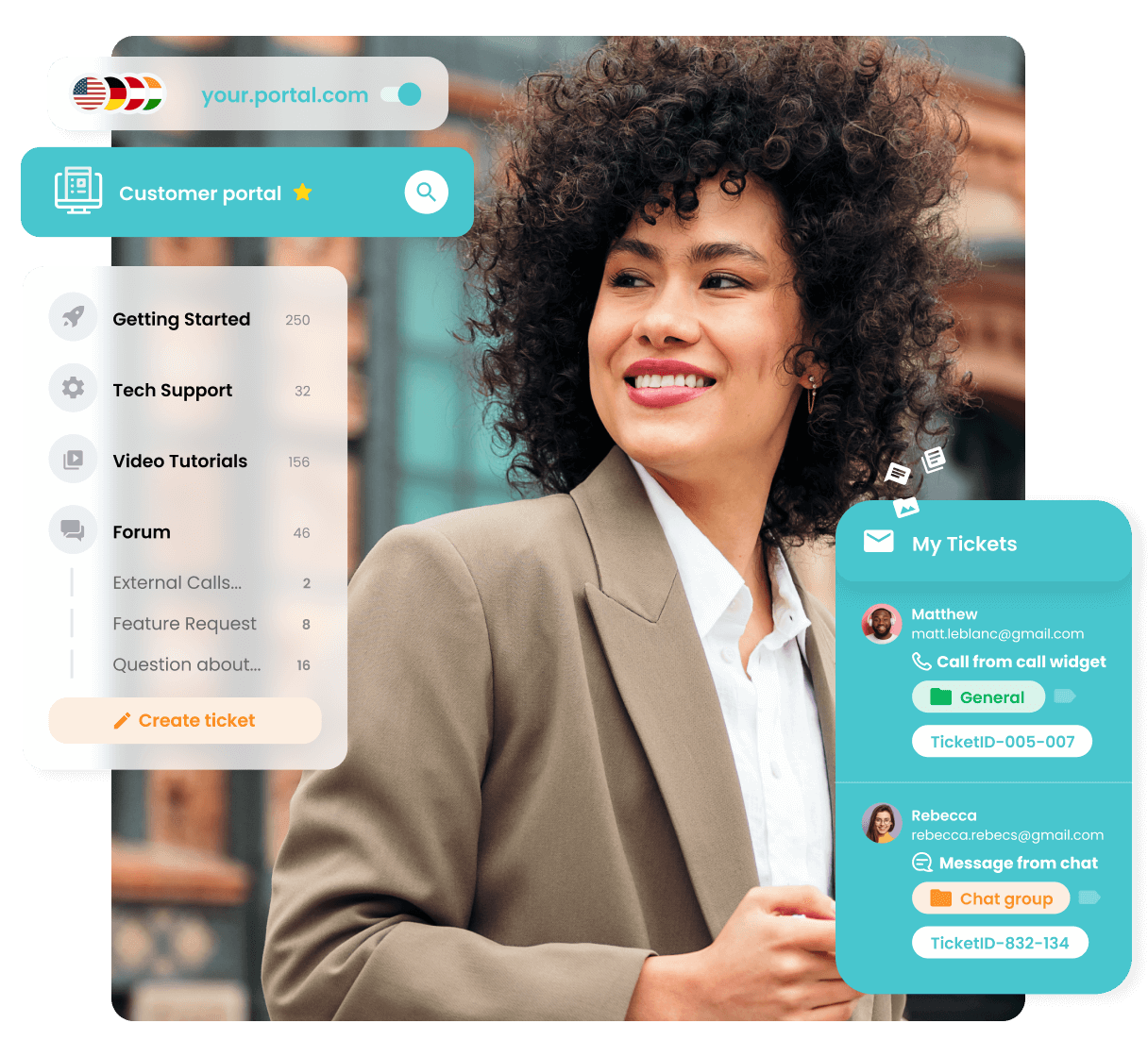 カスタマーポータルソフトウェア
