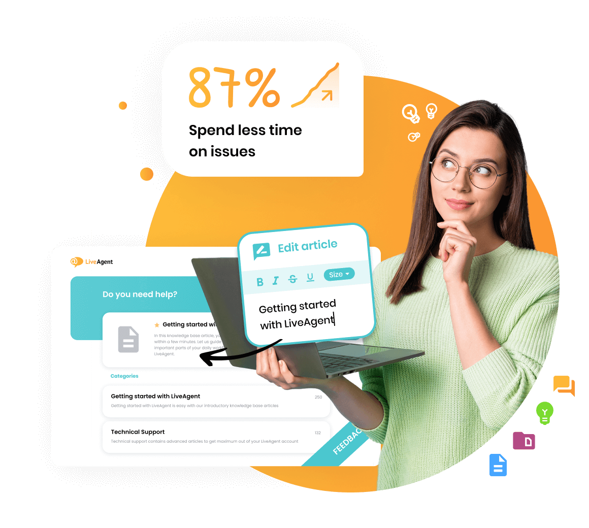 LiveAgentナレッジベースセルフサービスポータル