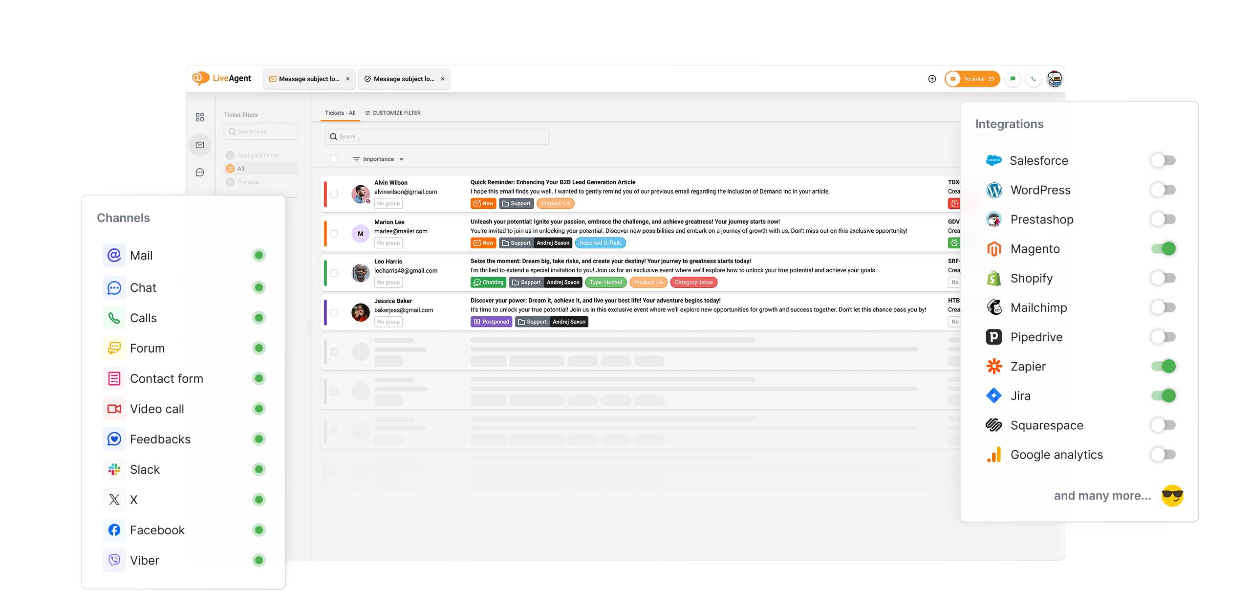 すべてのチャネルでお客様と接続