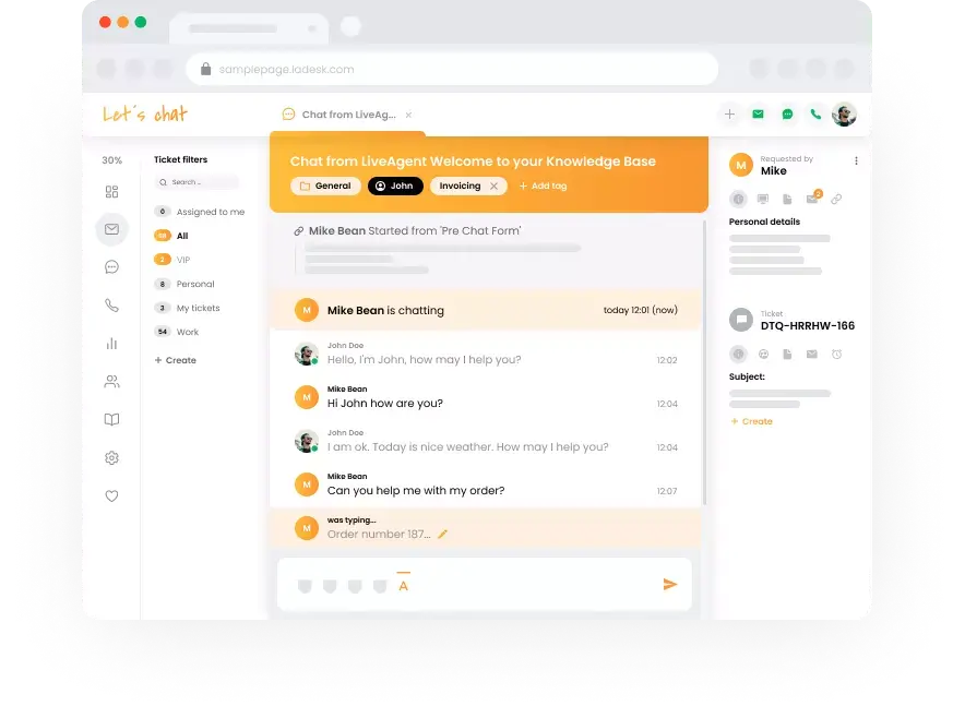 サポートチームビュー