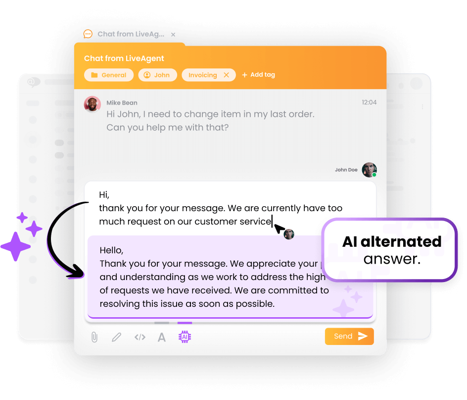 LiveAgent AI アシスタント
