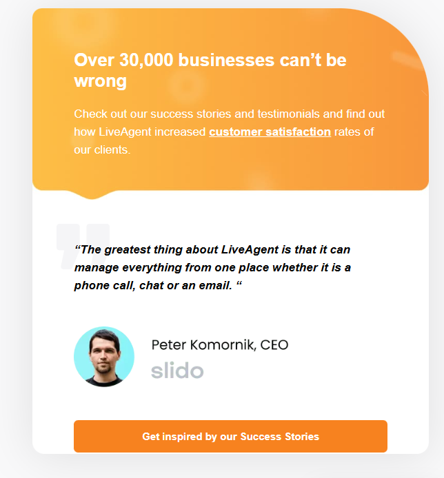 LiveAgentが選ばれる理由