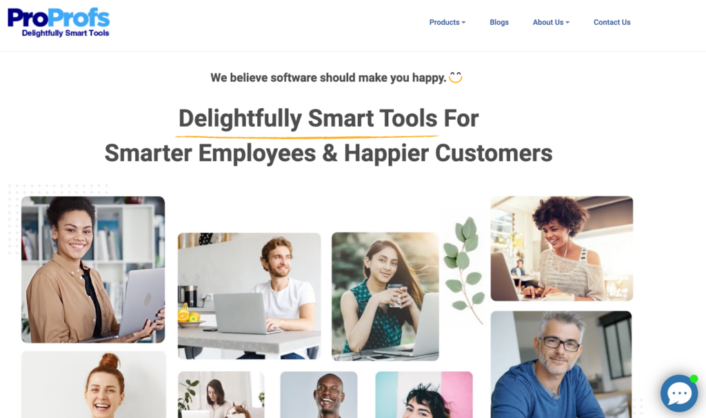 ProProfsナレッジベースソフトウェアホームページ