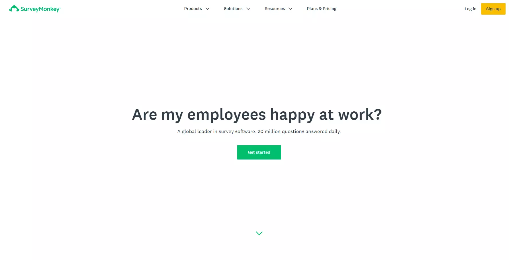 SurveyMonkeyのホームページ