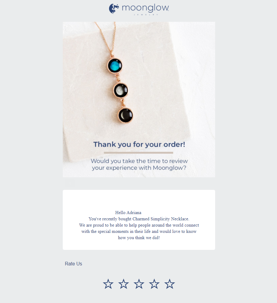 ご注文ありがとうございますメール